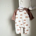 [66-90cm]熊プリント オールインワン - Image 15