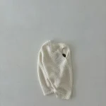 [66-90cm] 熊柄 フリース オールインワン - Image 7