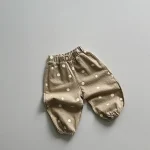 [80-130cm]カジュアル パンツ ドット 履きやすい ボトムス - Image 2