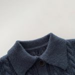 [73-110cm] ケーブル編み ニット ポロシャツ - Image 2