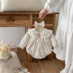 [66-90cm]フラワー プリンセス ロンパース - Image 7