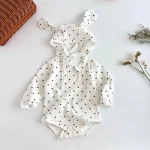 [66-90cm] スター柄 ロンパース - Image 3