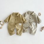 [66-90cm]ロンパース ベア カートゥーンプリント カジュアル ベビー服 - Image 11