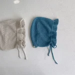 [66-90cm] 花柄編み ロンパースOR帽子 - Image 10