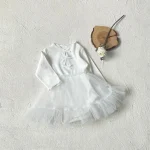 [66-90cm] リボン チュール ワンピース - Image 13