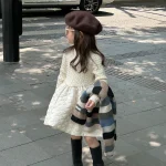 [90-140cm] デザイン 切替フレア ワンピース - Image 14