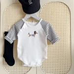 [66-90cm] 犬柄 ロンパース - Image 12