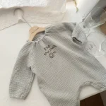 [66-100cm] 英字プリント リネン オールーインワン - Image 8