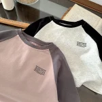 [73-100cm] カラー切り替え シャツ - Image 11