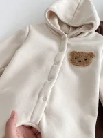 [66-90cm]熊柄 オールインワン - Image 8