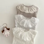 [66-10cm] レース襟 トップス - Image 10