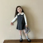 [90-140cm] フォーマル 丸襟 シャツorワンピースor2点 セット - Image 5