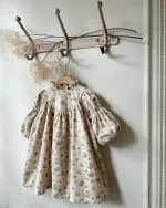 [73-100cm]フリル襟 小花柄 ワンピース - Image 7