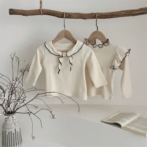 [73-100cm] リボンor肩フリル トップス