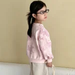 [80-150cm] 英字プリント トレーナー - Image 4