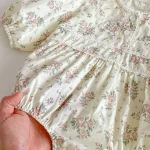 [66-90cm]ロンパース 小花柄 可愛い 肌に優しい ベビー服 - Image 7