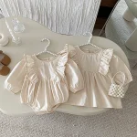 [66-110cm] 肩フリル ワンピース or ロンパース - Image 10