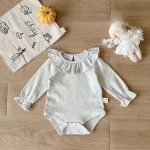 [66-90cm]ロンパース フリル 小花柄 肌触り良い ベビー服 - Image 6