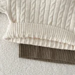 [80-130cm] ゲーブル編み セーター - Image 8