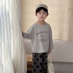 [80-150cm]長袖Tシャツ デザートプリント シンプル 定番 兄妹お揃い - Image 11