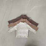 [73-100cm] シンプル フリル インナー シャツ - Image 17