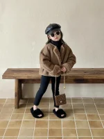 [90-140cm] フェイクムート ジャケット - Image 3