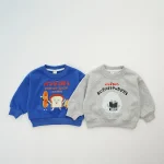 [80-130cm] パンプリント カートゥーン トレーナー - Image 6