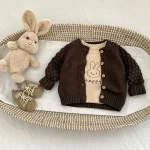 [66-100cm] 無地 ナチュラル カーディガン - Image 16