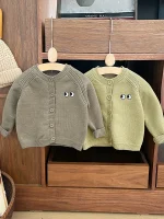 [73-110cm] 目柄 カーディガン - Image 2