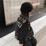 [90-150cm]着やすい もこもこ スタンドネック ベスト - Image 2