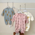 [66-90cm]ウサギor花柄ORパンダ オールインワン - Image 17