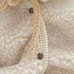 [66-90cm] もこもこ チェック ポケット ロンパース - Image 14