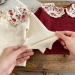 [66-100cm] 刺繍 襟 トップス - Image 5