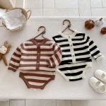 [66-90cm] ボーダーニット セットアップ - Image 17