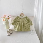 [73-110cm]ワンピースレース襟 ドットリボン おしゃれ - Image 6