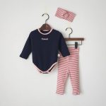 [66-90cm]3点セット ボーダー柄 パジャマ 可愛い ベビー服 - Image 5