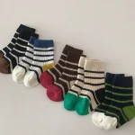 [GOODS] 韓国風 ボーダー ソックス - Image 6