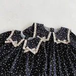 [66-140cm] リボン 小花柄 ロンパース or ワンピース - Image 19