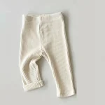 [66-100cm] スリム コットン ストライプ ベビー ロング パンツ - Image 16