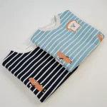 [80-130cm] パンプリント ボーダー トレーナー - Image 6