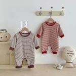 [66-90cm] ボーダー オールインワン - Image 8