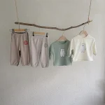 [73-100cm] 熊柄 カジュアル セットアップ - Image 14