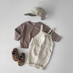 [66-120cm]スウェット 無地 クルーネック ルーズ 着心地良い トップス - Image 10