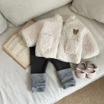 [66-100cm] カラー切り替え レギンス - Image 4