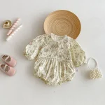 [66-90cm]ロンパース 小花柄 可愛い 肌に優しい ベビー服 - Image 6