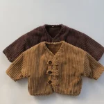 [80-130cm] 韓国風 コーデュロイ サロペット