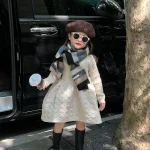 [90-140cm] デザイン 切替フレア ワンピース - Image 9