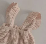 [66-90cm]INS映え 可愛い フリル  ニット サロペット - Image 4