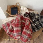 [90-140cm] ギンガム チェック ジャケット - Image 5