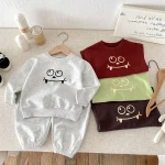 [80-130cm] 笑顔柄カジュアル セットアップ - Image 3